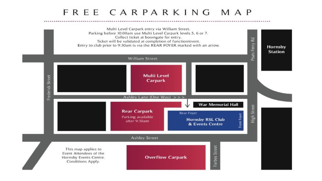 First Aid Course Hornsby Carpark Map