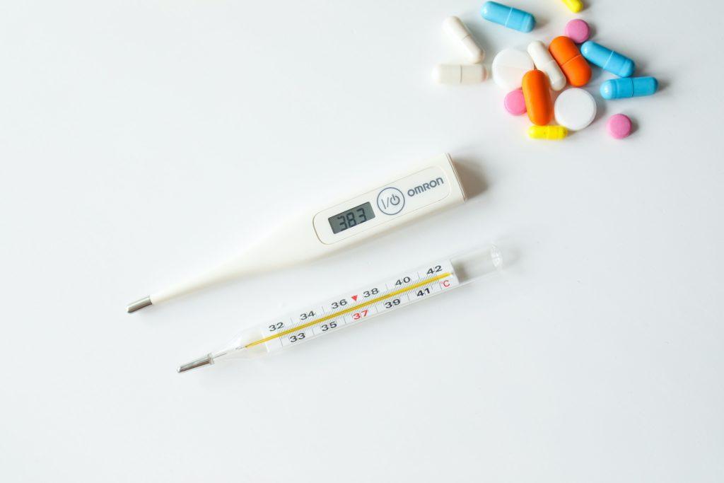 epipen, syringe and pills